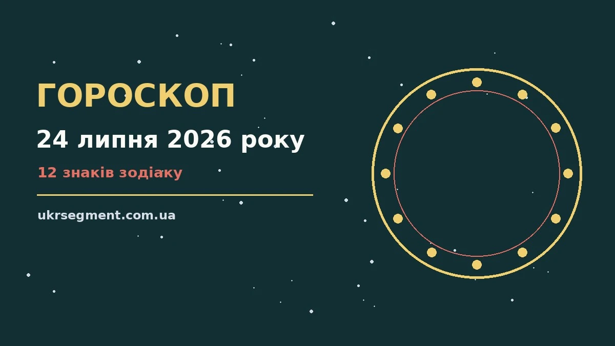 Астрологічний гороскоп на 24 липня 2026 року, знаки Зодіаку та символ п'ятничного настрою