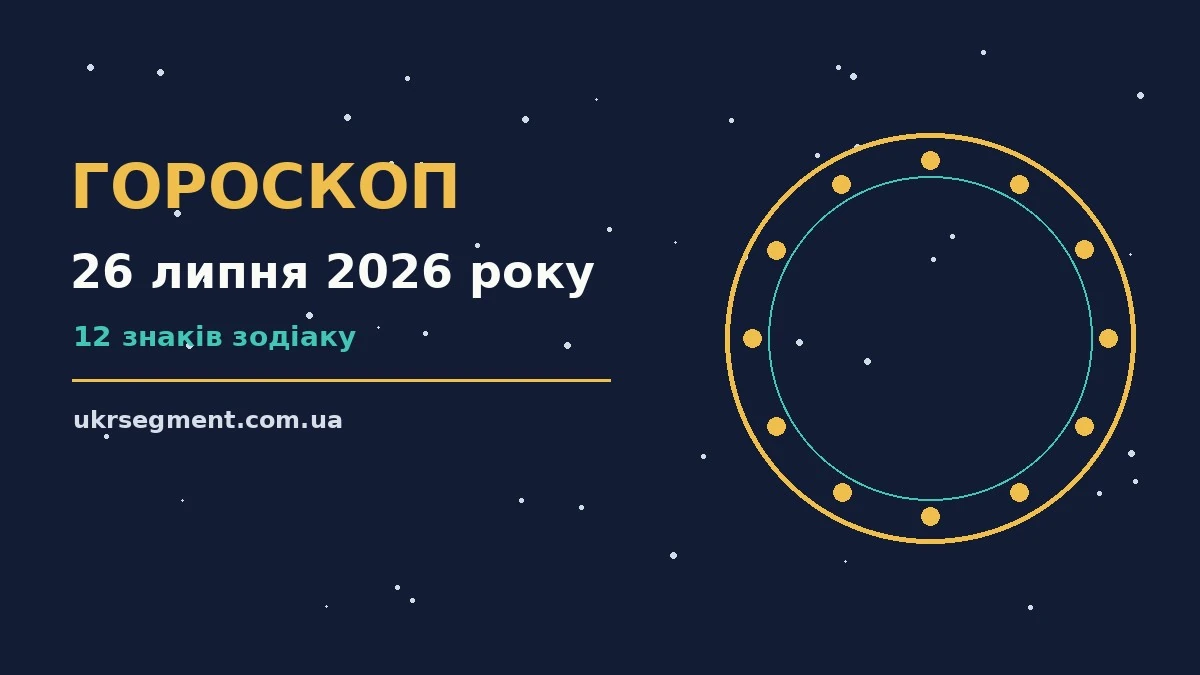 Недільний гороскоп на 26 липня 2026 року з практичними порадами для всіх знаків Зодіаку
