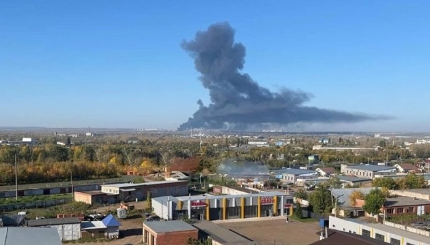 Пожежа у російському Салаваті вранці 14 липня