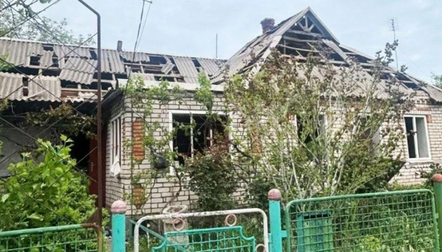 Наслідки обстрілів Запорізької області (фото Запорізької ОВА)