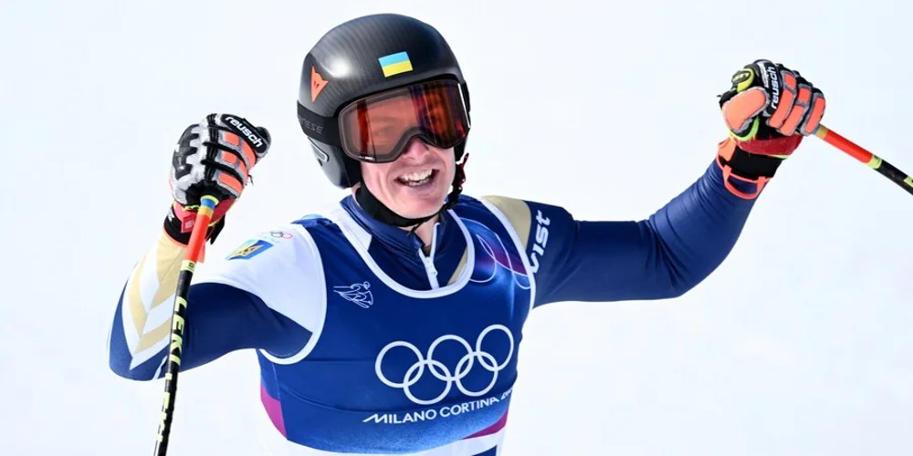 REUTERS/Dylan Martinez — Дмитро Шеп'юк під час Олімпіади-2026 у Кортіні