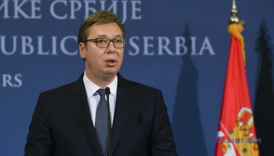 Президенти Сербії та України Олександр Вучич і Володимир Зеленський під час пресконференції в Белграді 8 серпня 2026 року