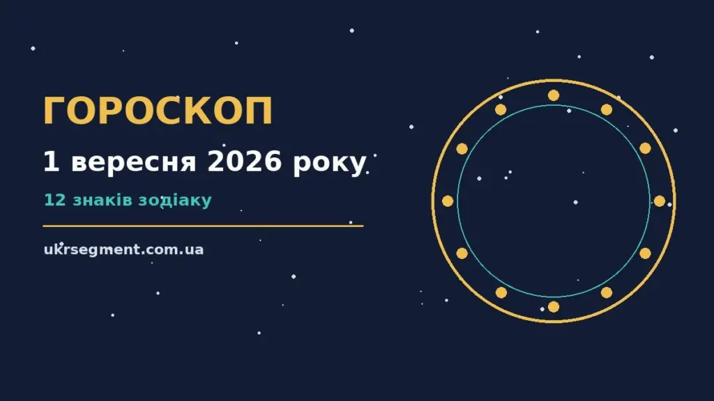 Гороскоп на 1 вересня 2026 року: поради для кожного знака про шанси та застереження