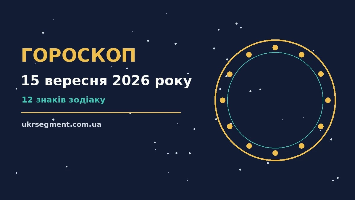 Гороскоп на 15 вересня 2026 року: поради для кожного знака про шанси та застереження