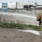 Росія вранці 21 вересня двічі вдарила по АЗС біля Звягеля на трасі М-06